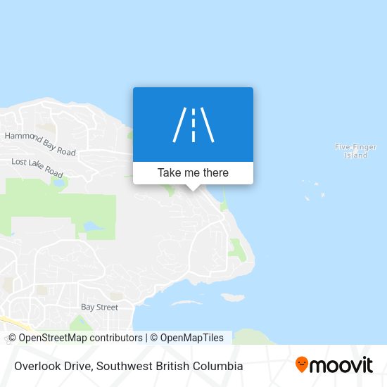 Overlook Drive map