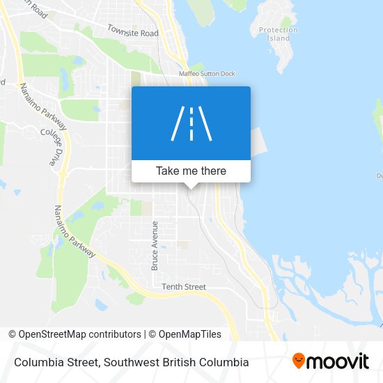 Columbia Street map