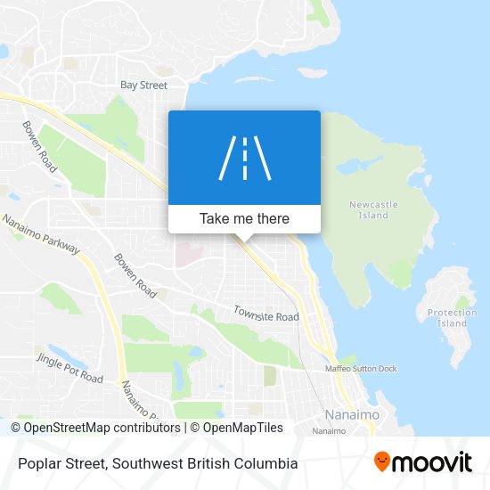 Poplar Street map