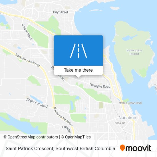 Saint Patrick Crescent map
