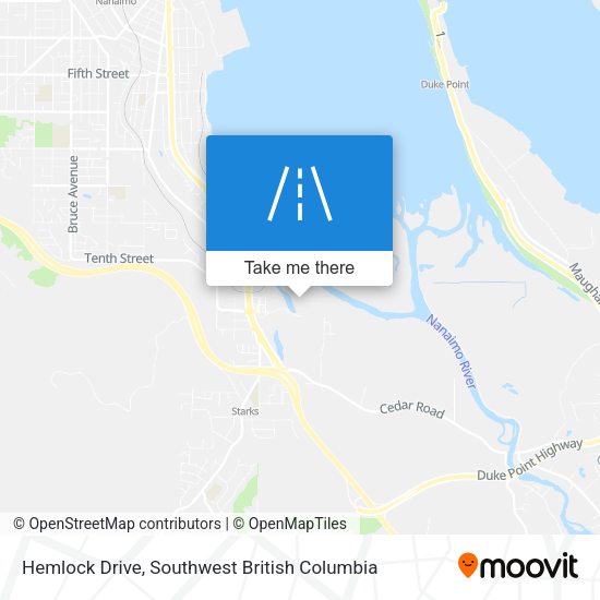 Hemlock Drive map