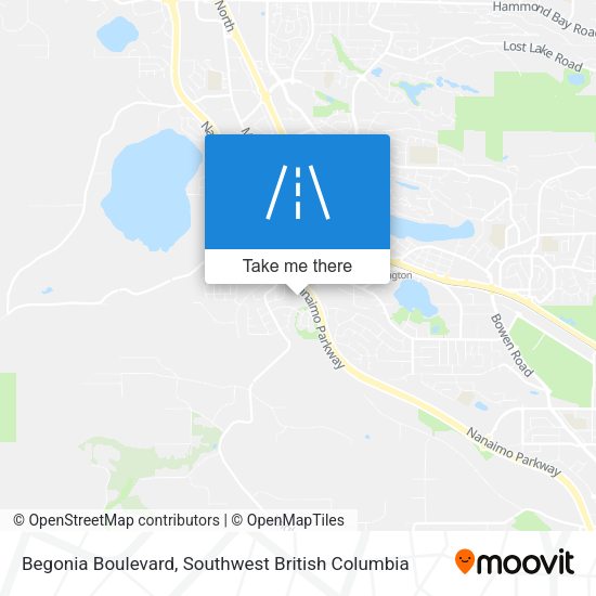 Begonia Boulevard map
