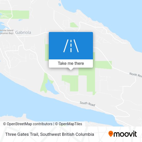 Three Gates Trail map