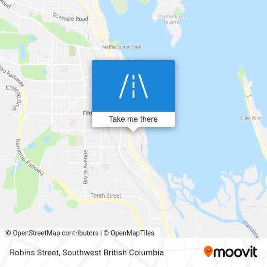 Robins Street map