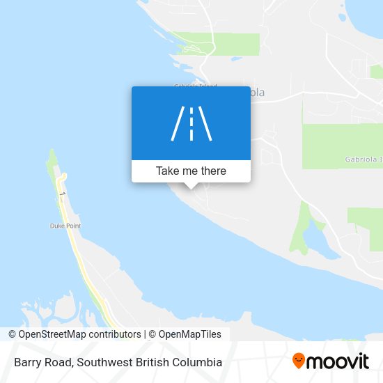 Barry Road map