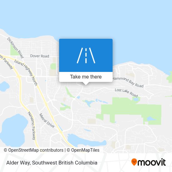 Alder Way map