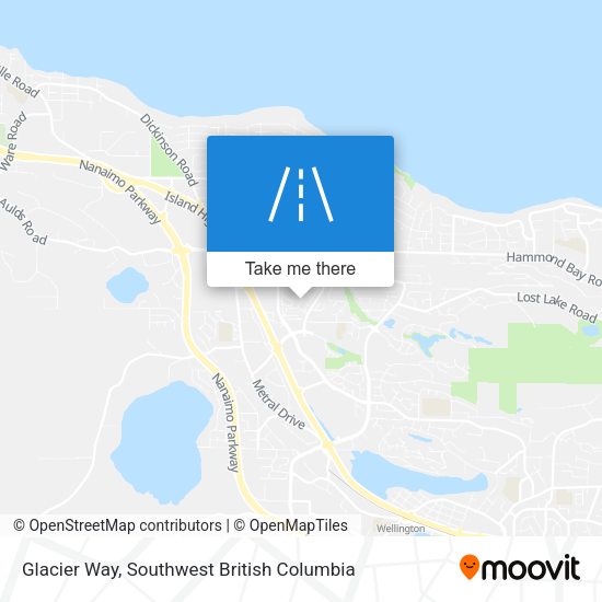 Glacier Way map
