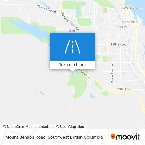 Mount Benson Road map