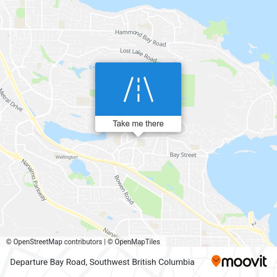 Departure Bay Road map