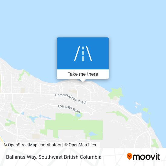 Ballenas Way map