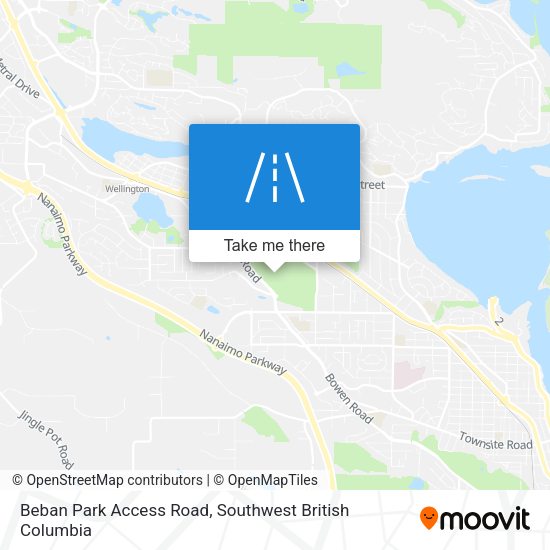 Beban Park Access Road map