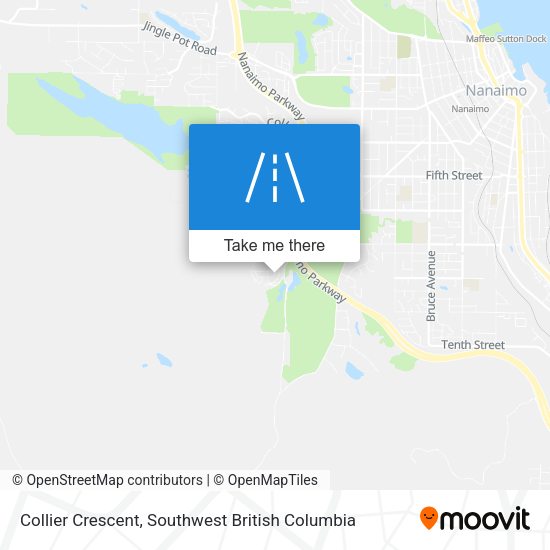 Collier Crescent map