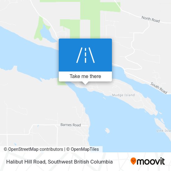 Halibut Hill Road map