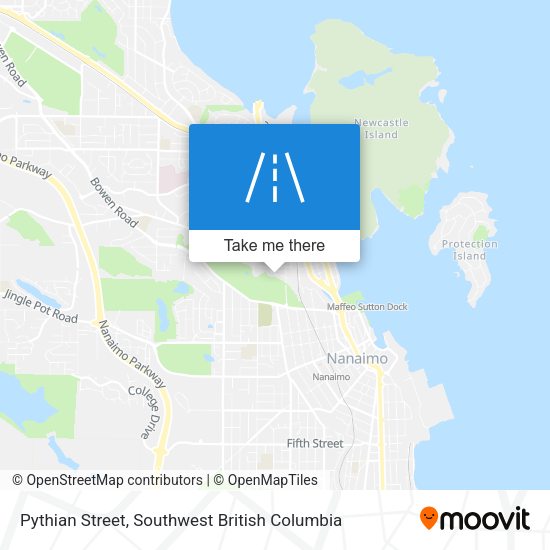 Pythian Street map