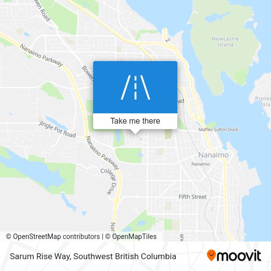 Sarum Rise Way map