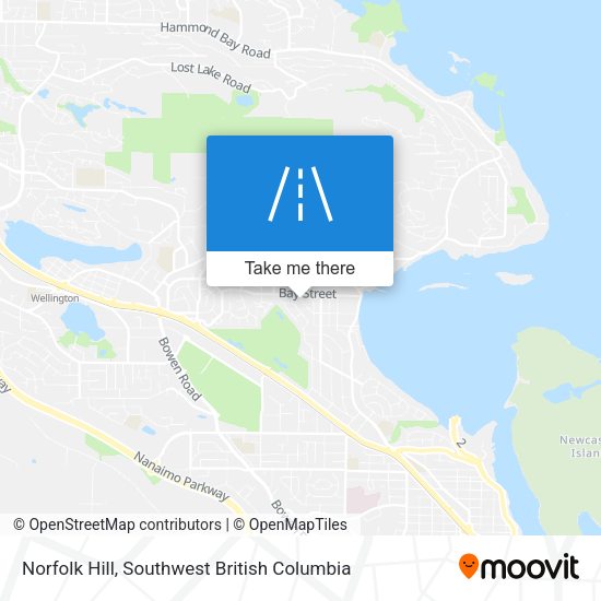 Norfolk Hill map