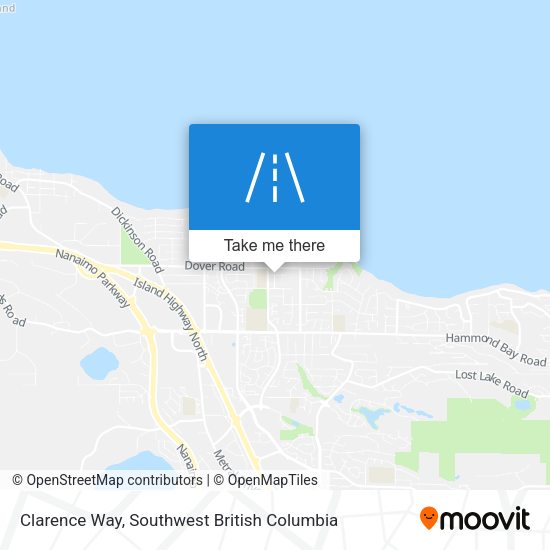 Clarence Way map