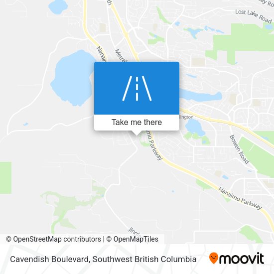 Cavendish Boulevard map