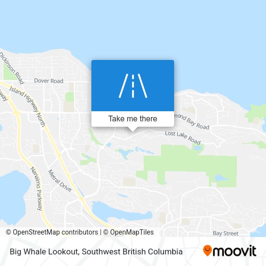 Big Whale Lookout map