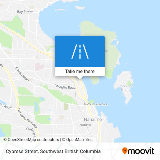 Cypress Street map