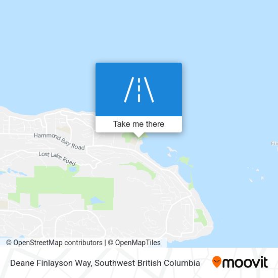 Deane Finlayson Way map