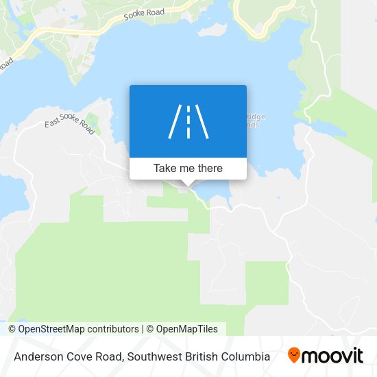 Anderson Cove Road map