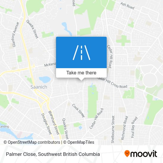 Palmer Close map