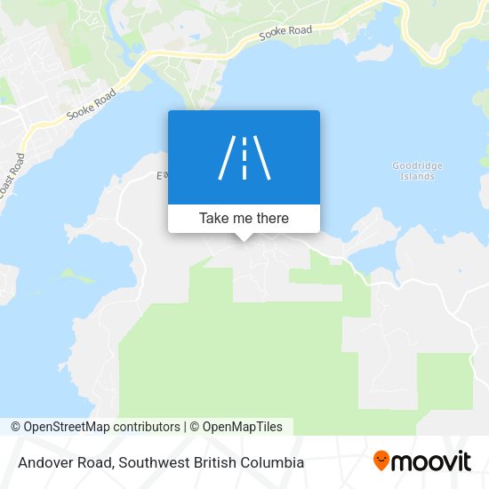 Andover Road map