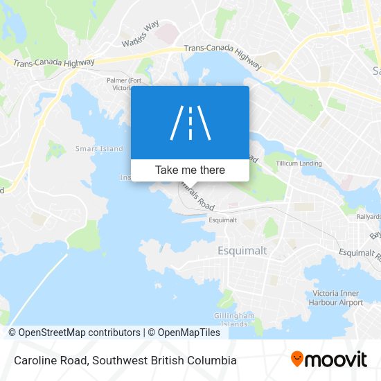 Caroline Road map