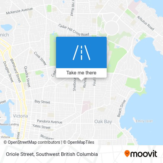 Oriole Street map