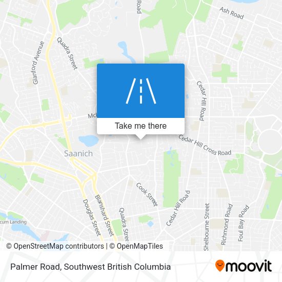 Palmer Road map