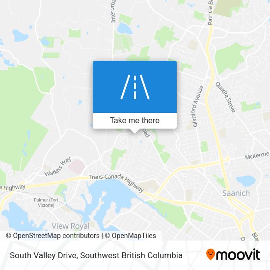 South Valley Drive map