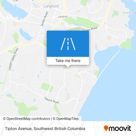 Tipton Avenue map