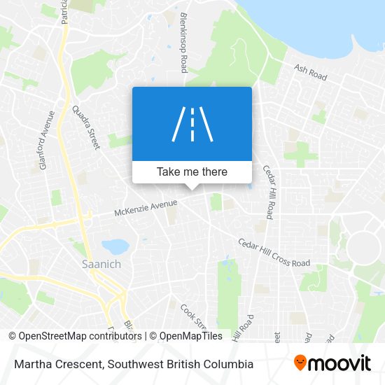 Martha Crescent map