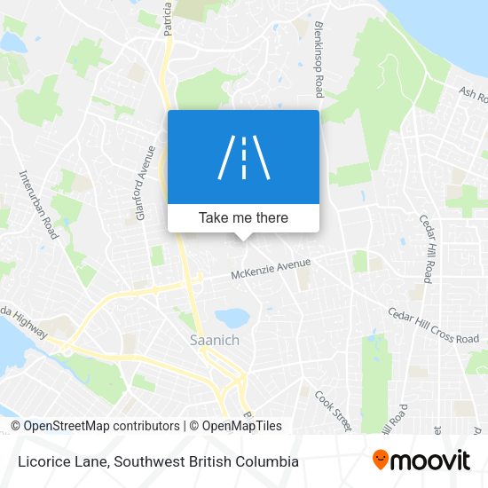 Licorice Lane map