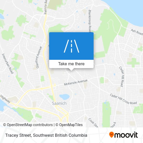 Tracey Street map