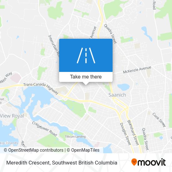 Meredith Crescent map