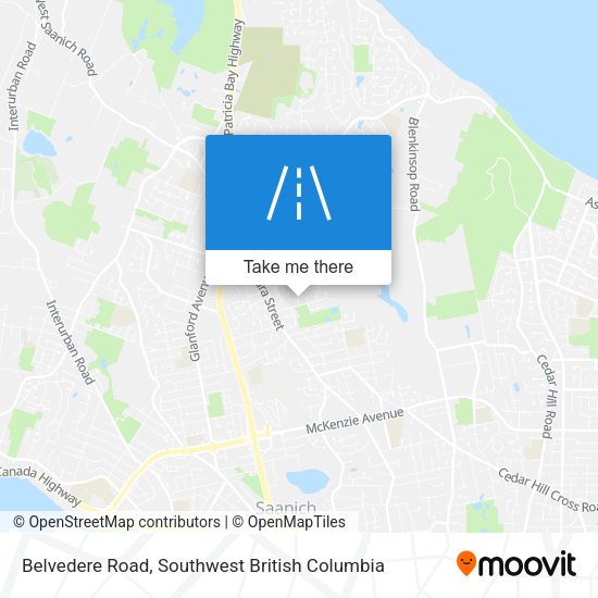 Belvedere Road map