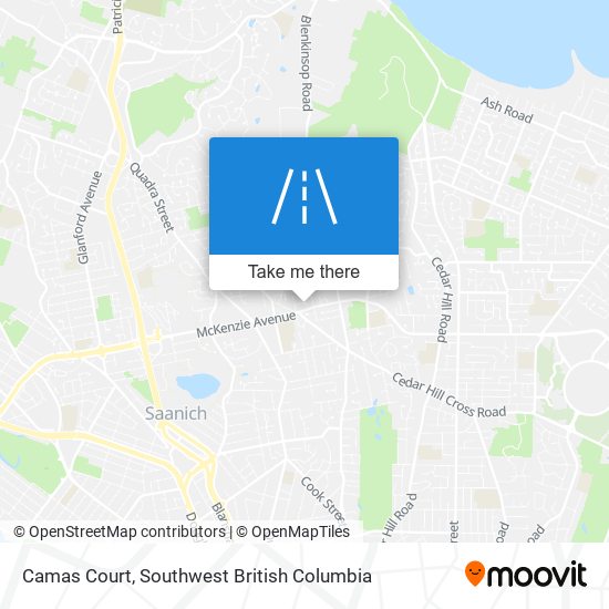 Camas Court map