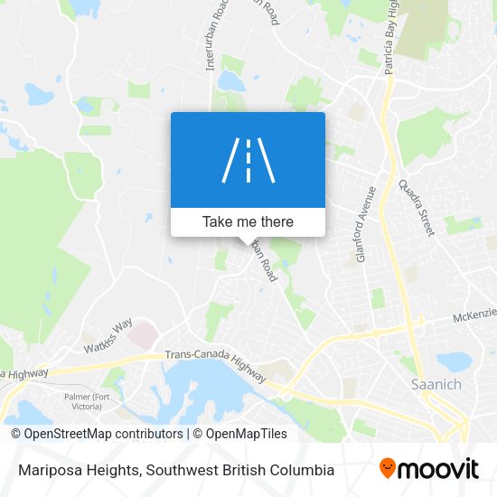Mariposa Heights map