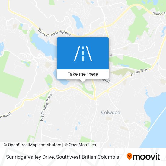 Sunridge Valley Drive map