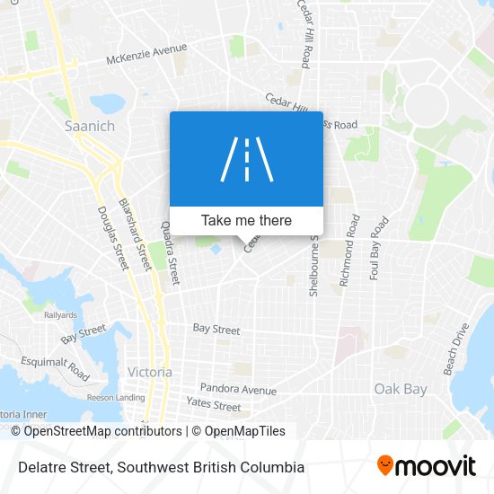Delatre Street map