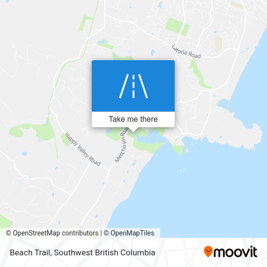 Beach Trail map