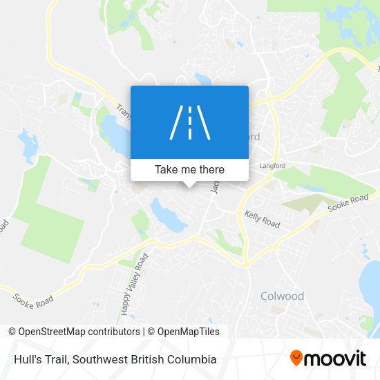 Hull's Trail map