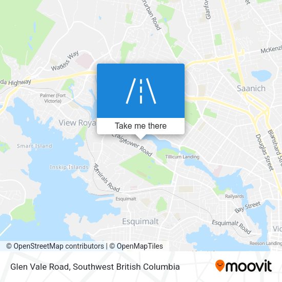 Glen Vale Road map