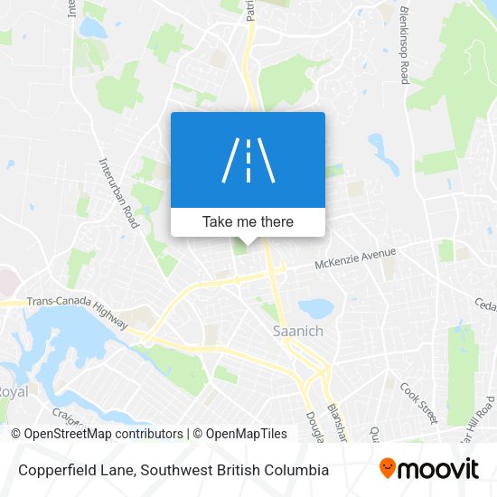 Copperfield Lane map