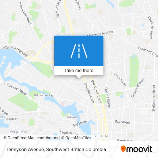 Tennyson Avenue map