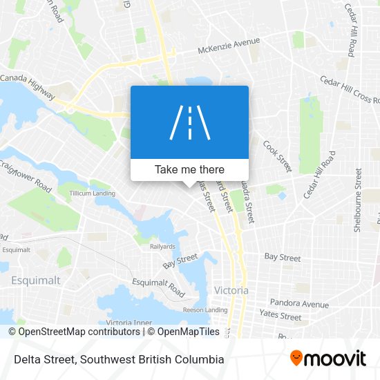 Delta Street map