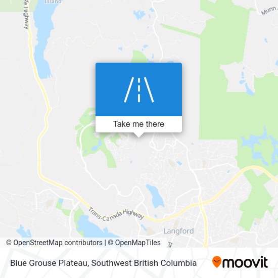 Blue Grouse Plateau map