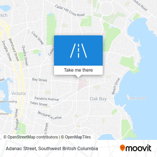 Adanac Street map